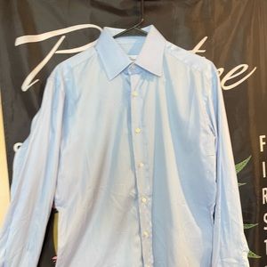Brioni light blue button up